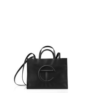 Medium black telfar shopping bag